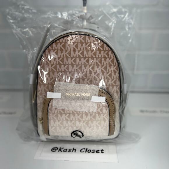 Michael Kors Backpack Jaycee Extra-Small Ombré Logo Convertible Backpack Camel